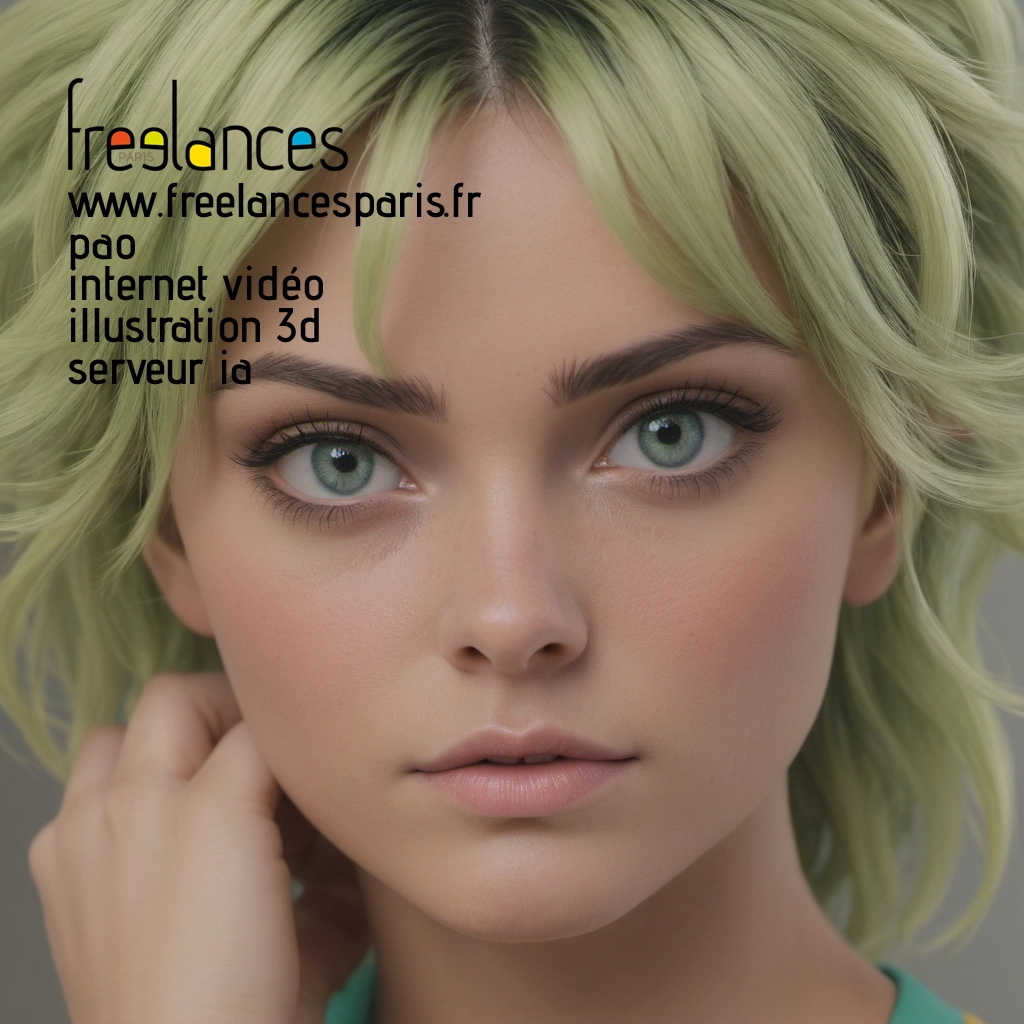 Pao mise en page internet vidéo illustration 3d serveur IA générative AI freelance paris studio de création magazines 8l53mjy0